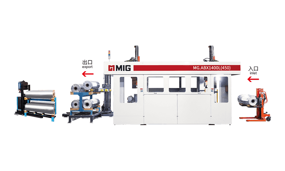MG.ABX1400L (450) Lave-assiettes à trois bras (au sol)