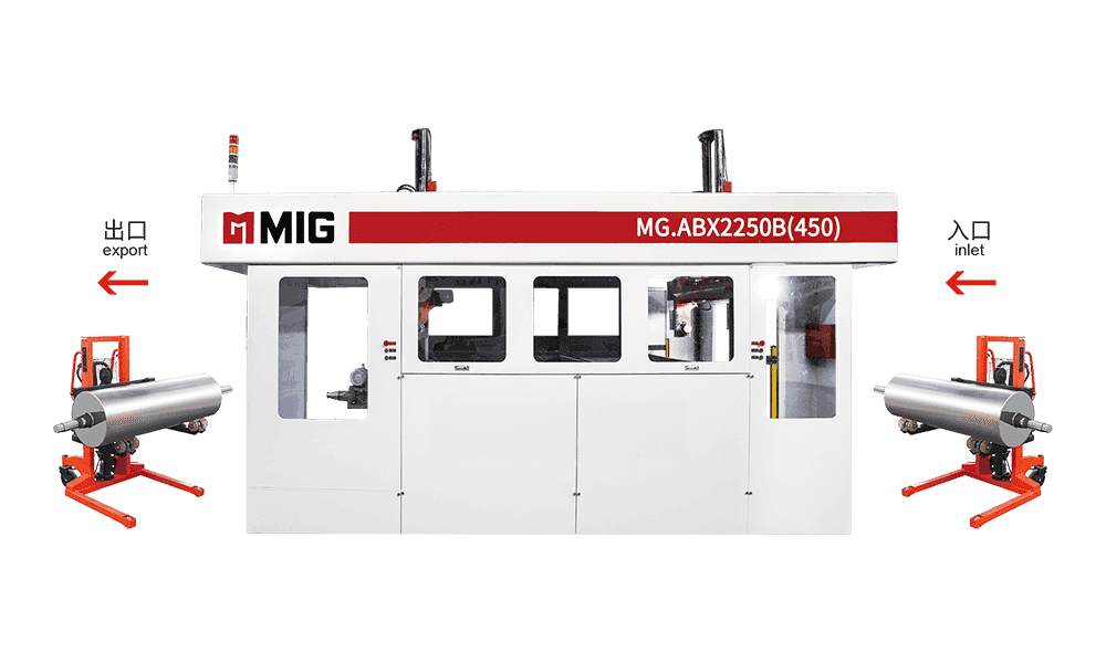 MG.ABX2250B (450) lave-plaques grande largeur à double bras avec arbre (dans et hors du camion d'impression)